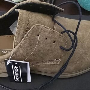 Tan Suede Oxford Shoes